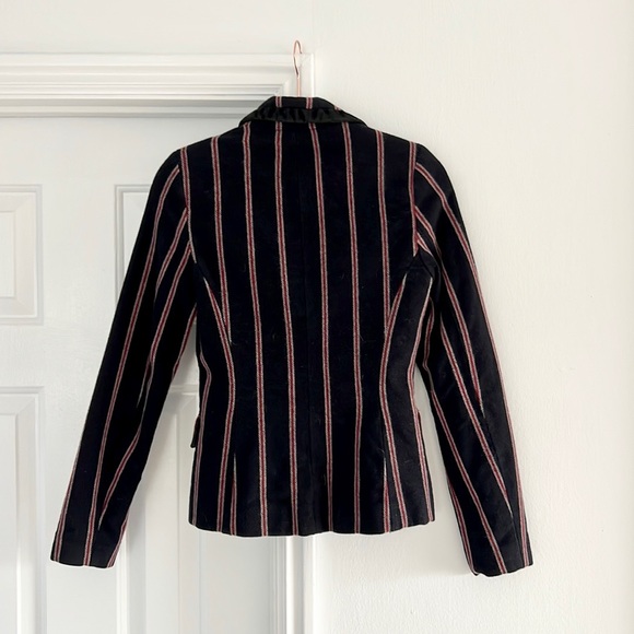 ❤️ ASO Gossip Girl Striped Navy Blazer - Picture 8 of 11